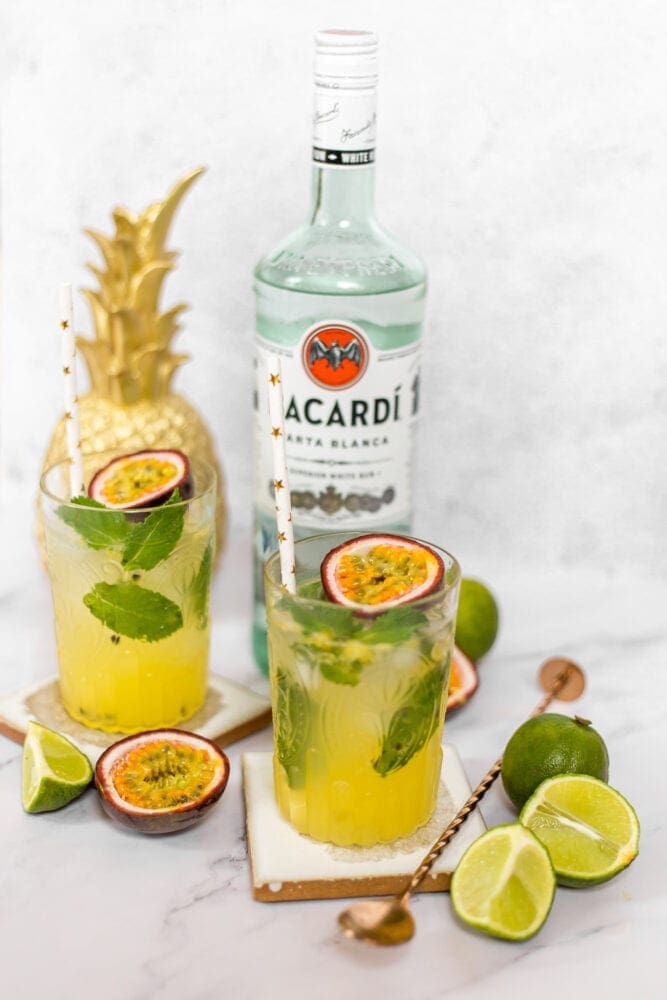 Vanilla Passionfruit Mojito Cocktail Recipe Anoushka Probyn UK Blogger