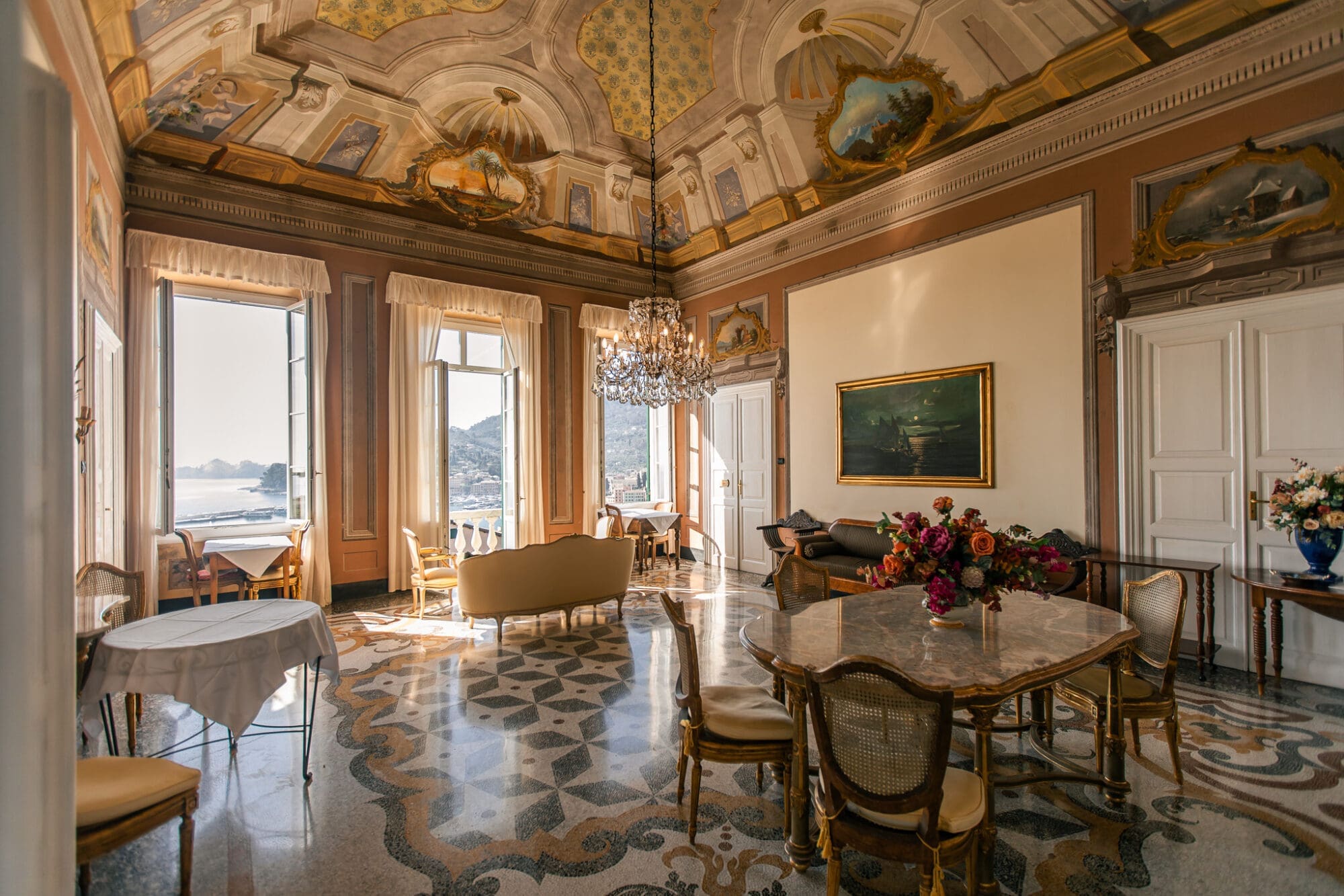 Villa Gelsomino Reception Room Landscape