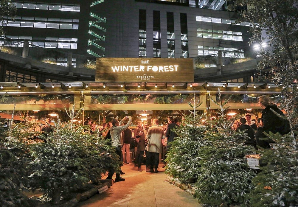 Anoushka Probyn UK London Fashion Travel Blogger Winter Forest Broadgate
